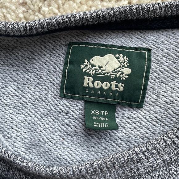 ROOTS CANADA Athletic Gray Marled Crewneck Sweater Size Women’s X-Small - Picture 3 of 5